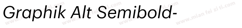Graphik Alt Semibold字体转换